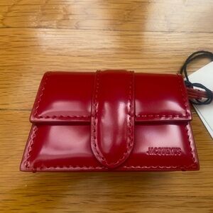 Jacquemus Le Porte Bambino AirPod Case - Red Leather - NWT